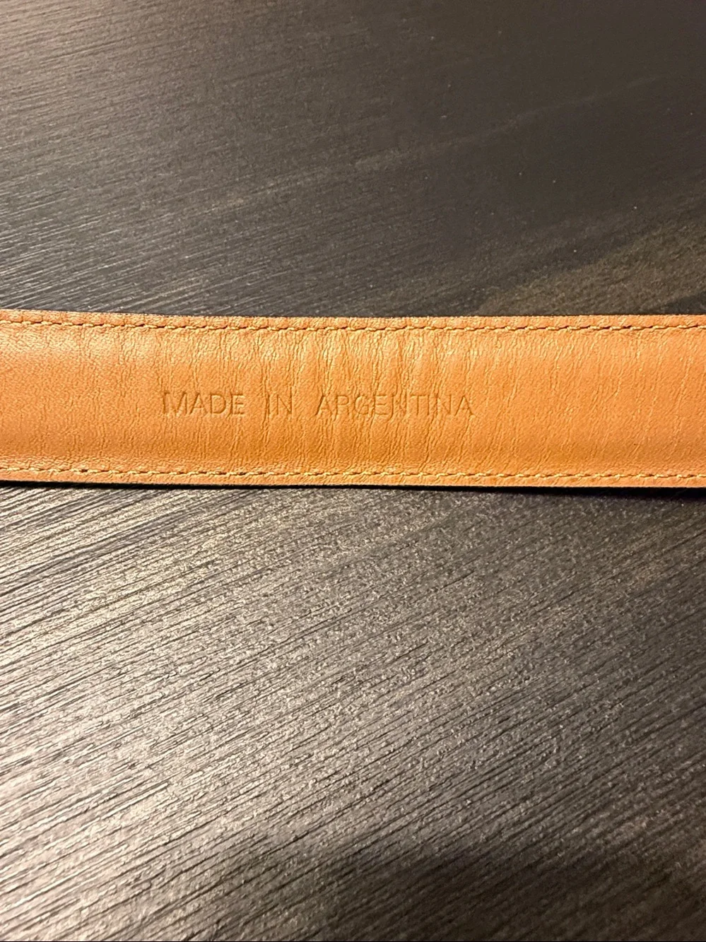 Polo Ralph Lauren Black Pebbled Leather Men's Belt Sz 36